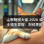 山东财经大学 2026 硕士招生章程：财经类报考必看！（图3）