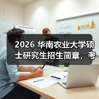 2026 华南农业大学硕士研究生招生简章,考研报考要点速览!(图4) 2026 华南农业大学硕士研究生招生简章,考研报考要点速览!(图4)