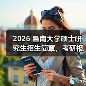 2026 暨南大学硕士研究生招生简章，考研报考要点查收！（图1）