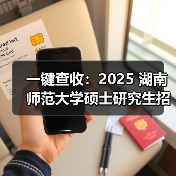 一键查收：2025 湖南师范大学硕士研究生招生简章（图1）