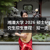 湘潭大学 2026 硕士研究生招生章程:双一流特色超鲜明!(图4) 湘潭大学 2026 硕士研究生招生章程:双一流特色超鲜明!(图4)
