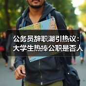 公务员辞职潮引热议：大学生热捧公职是否人才浪费？（图2）