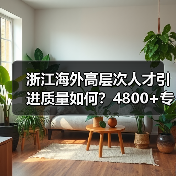 浙江海外高层次人才引进质量如何？4800+专家破解技术难题
