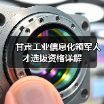 甘肃工业信息化领军人才选拔资格详解(图4) 甘肃工业信息化领军人才选拔资格详解(图4)
