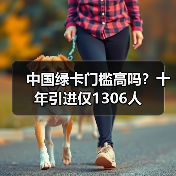 中国绿卡门槛高吗？十年引进仅1306人（图1）