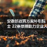 安徽新政百万奖补引院士 22条举措助力企业人才集聚(图3) 安徽新政百万奖补引院士 22条举措助力企业人才集聚(图3)
