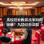 高校创业教育改革如何突破?九项任务详解(图3) 高校创业教育改革如何突破?九项任务详解(图3)