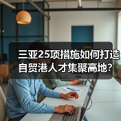三亚25项措施如何打造自贸港人才集聚高地？（图1）
