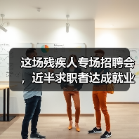这场残疾人专场招聘会,近半求职者达成就业意向(图2) 这场残疾人专场招聘会,近半求职者达成就业意向(图2)