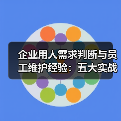 企业用人需求判断与员工维护经验:五大实战方法(图4) 企业用人需求判断与员工维护经验:五大实战方法(图4)