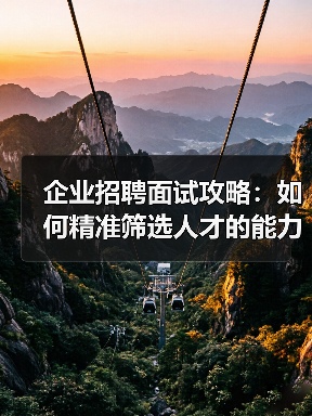 企业招聘面试攻略:如何精准筛选人才的能力与稳定性(图4) 企业招聘面试攻略:如何精准筛选人才的能力与稳定性(图4)