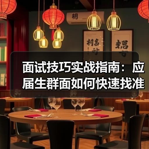 面试技巧实战指南：应届生群面如何快速找准角色定位