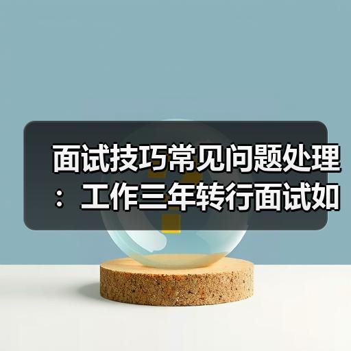 面试技巧常见问题处理：工作三年转行面试如何解释空窗期