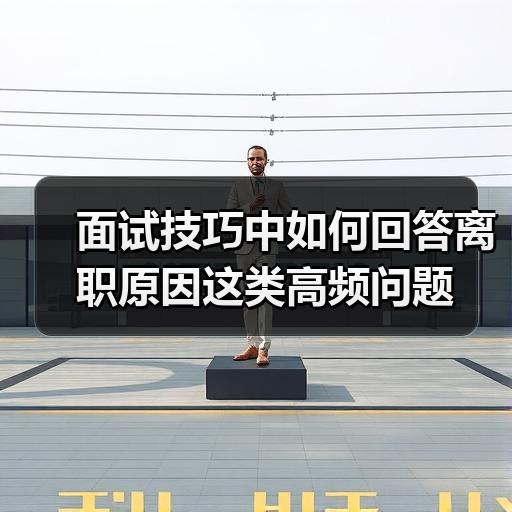 面试技巧中如何回答离职原因这类高频问题