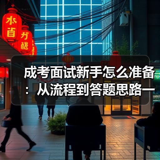 成考面试新手怎么准备：从流程到答题思路一次理清