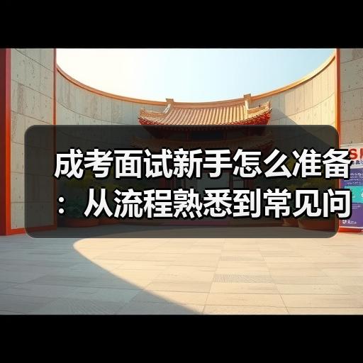 成考面试新手怎么准备：从流程熟悉到常见问题应答的入门方法