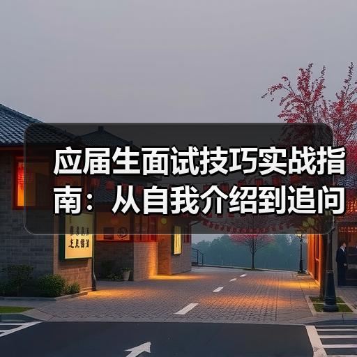 应届生面试技巧实战指南：从自我介绍到追问环节怎么准备